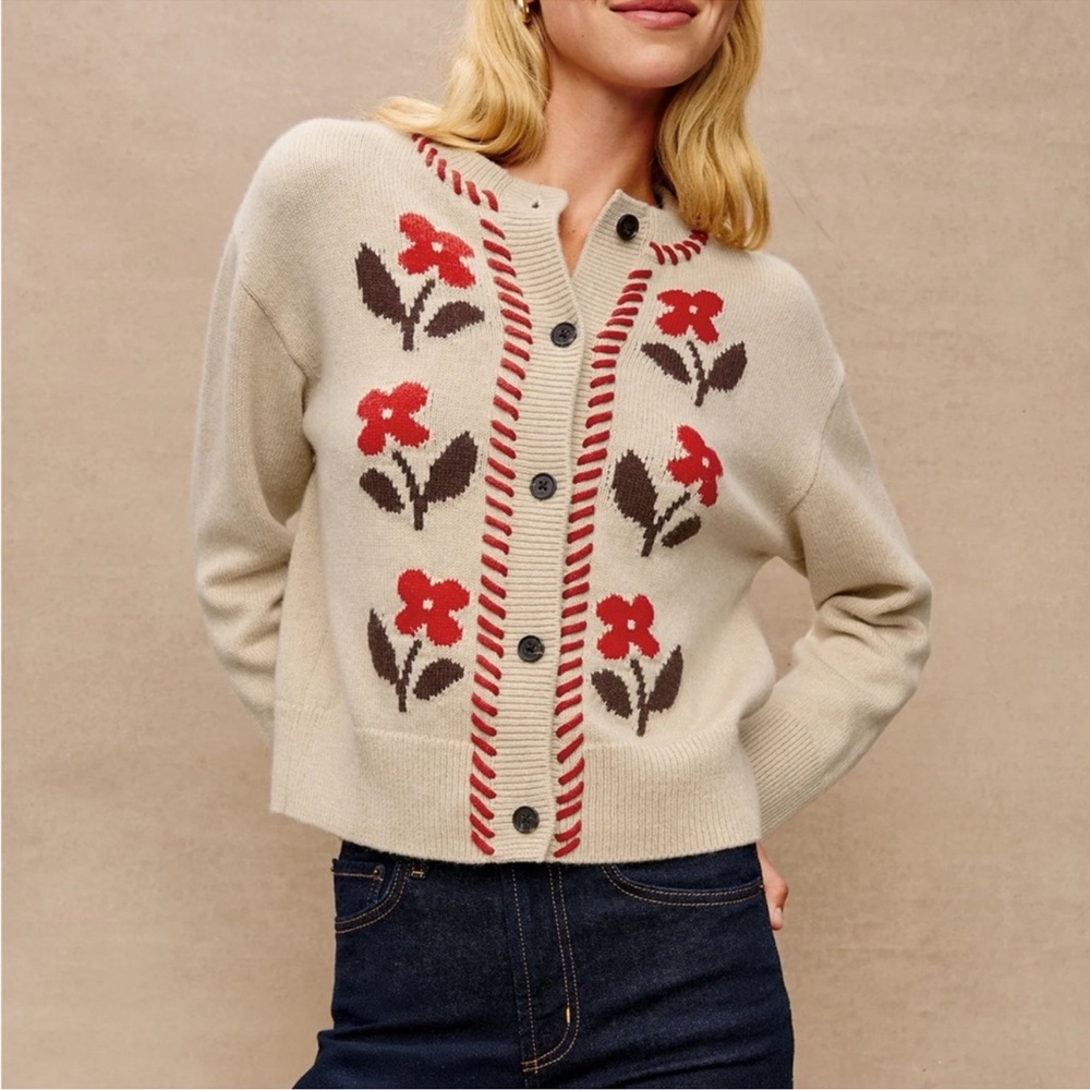 NWT Rails Mavie Cardigan in Carmine Floral